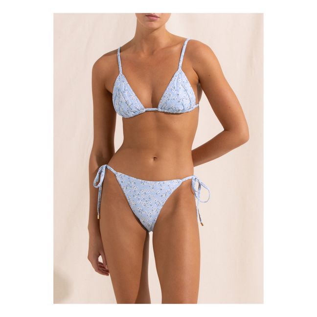 Paper Daisy Bikini Top | Azul
