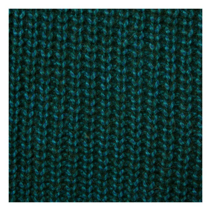 Sleeveless V-Neck Alpaca Sweater | Verde- Immagine del prodotto n°4