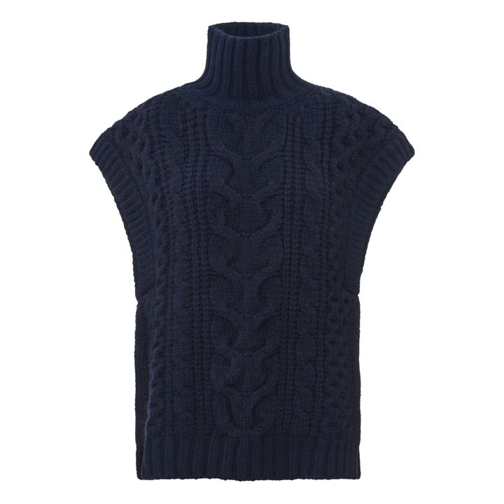 Valestiane Sleeveless Sweater | Azul Marino- Imagen del producto n°0