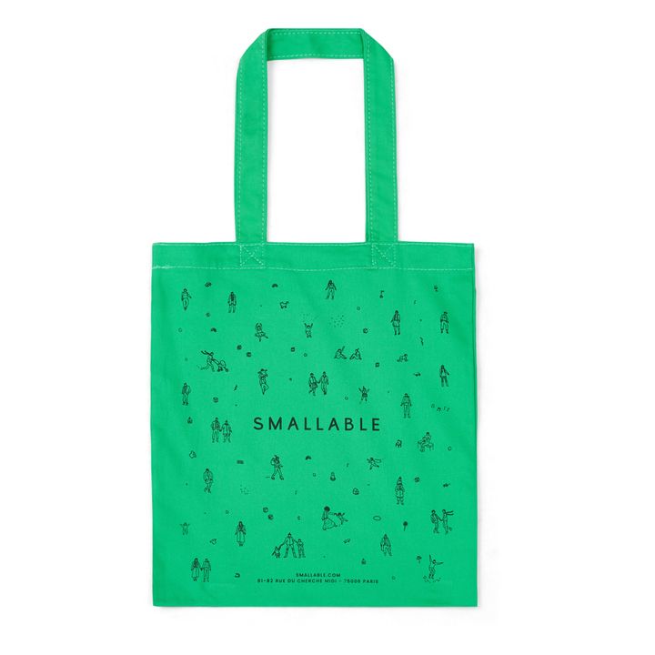 Tote Bag im Brotzeitformat Smallable - Größe S | Grün- Produktbild Nr. 0
