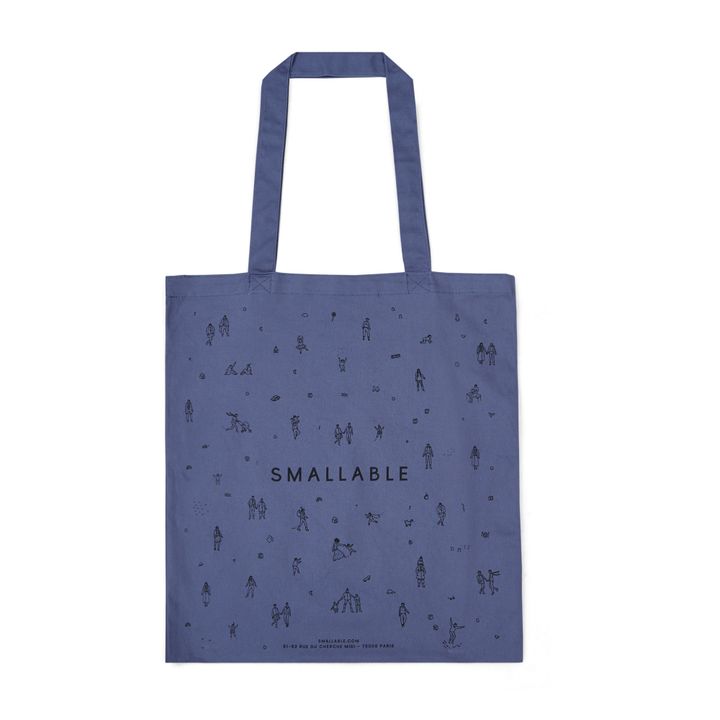 Klassische Tote Bag Smallable - Größe M | Blau- Produktbild Nr. 0