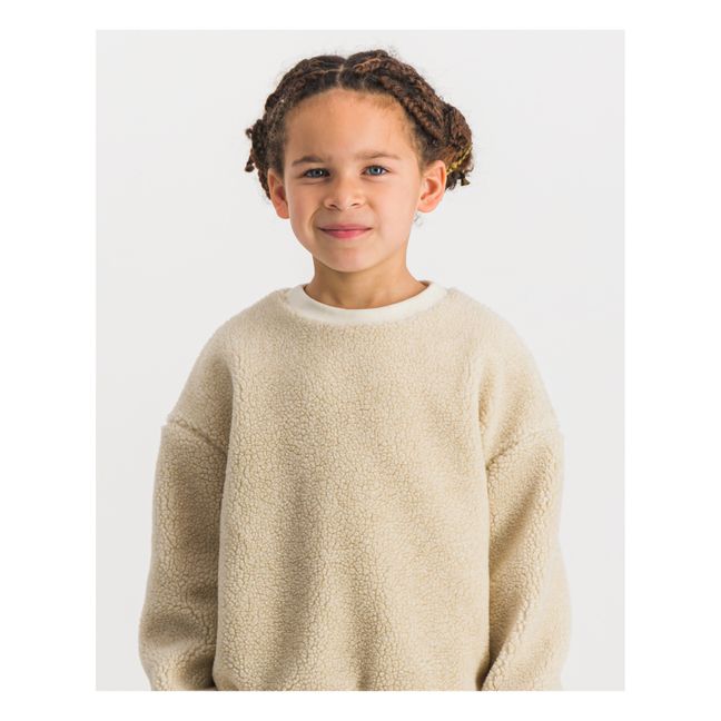 Sweat Col Rond Sheepskin | Ecru