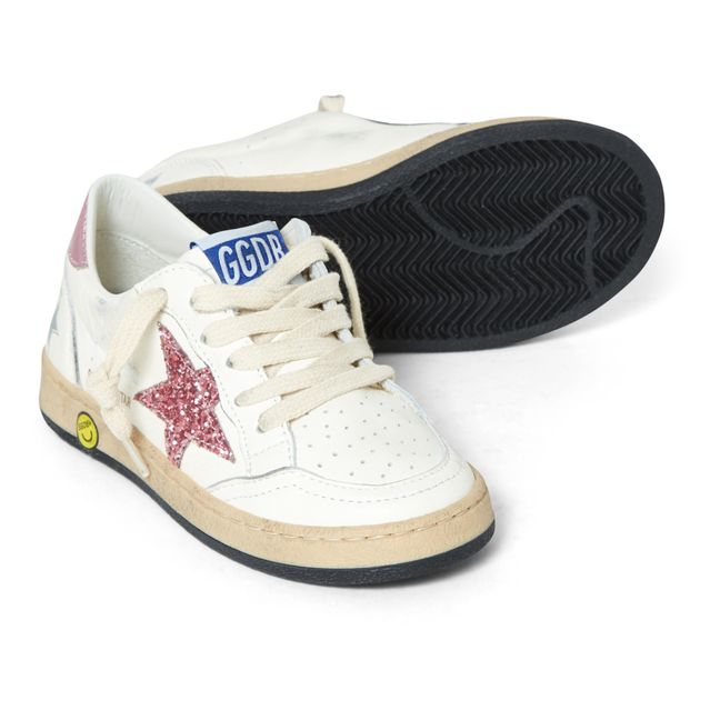 Baskets Lacets Ballstar Glitter | Rose