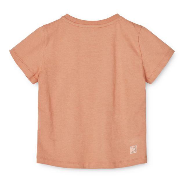 T-Shirt Manches Courtes Coton Bio Apia | Vieux Rose
