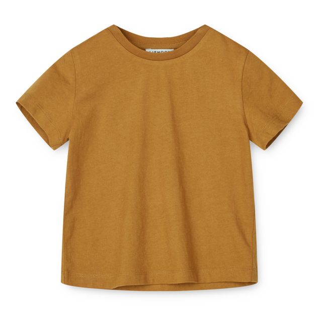 T-shirt a maniche corte in cotone organico Apia | Caramello