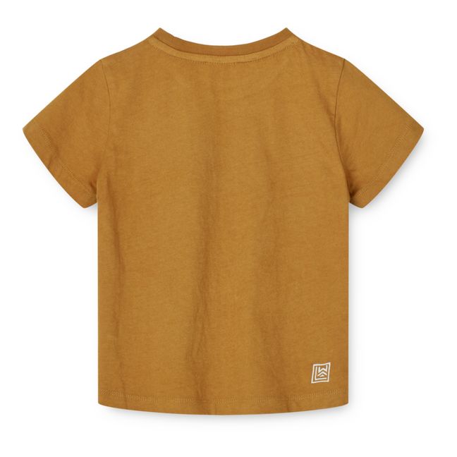 T-shirt a maniche corte in cotone organico Apia | Caramello