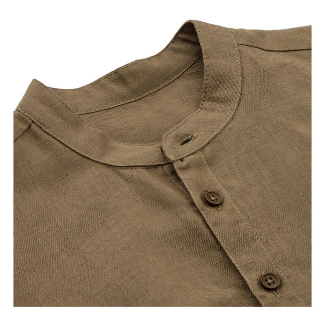 Chemise manches longues Coton Bio Austin | Khaki