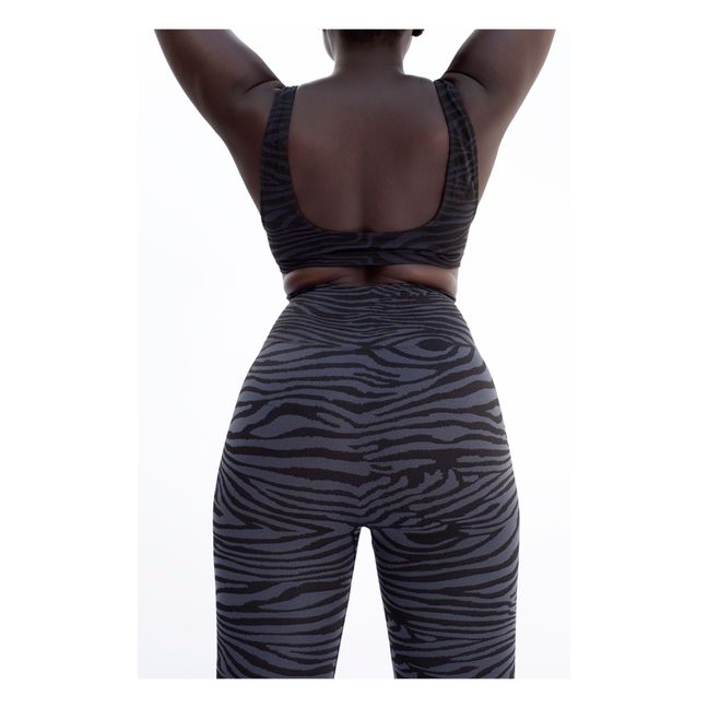 Brassière Multifonctionnelle Serene Zebra | Gris anthracite