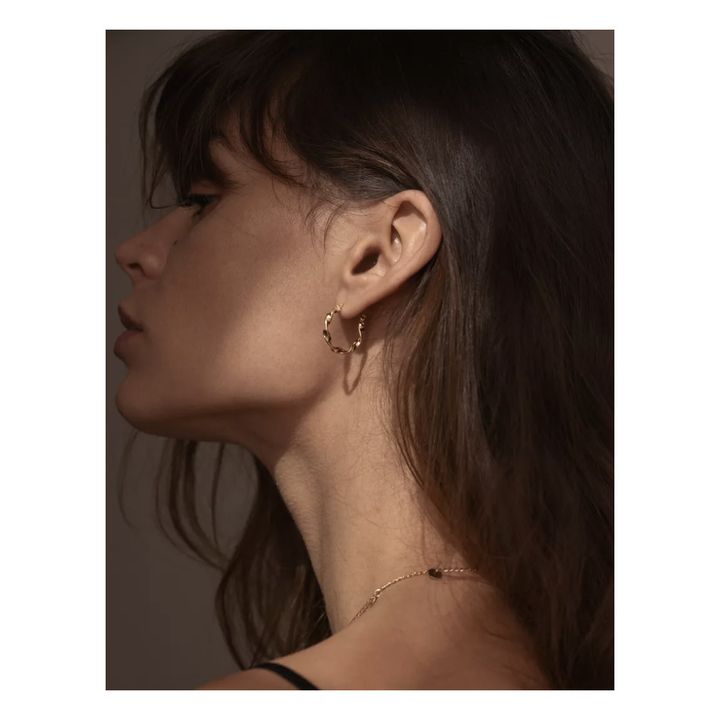 Esméralda - Small hoop earrings | Gold- Product image n°0