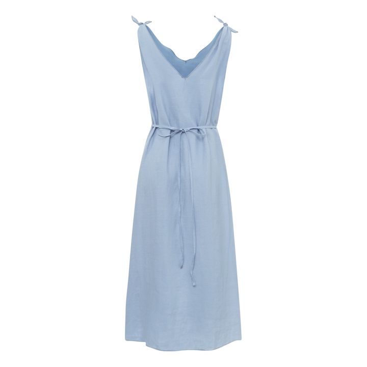 The Knot Linen Dress | Azul- Imagen del producto n°1