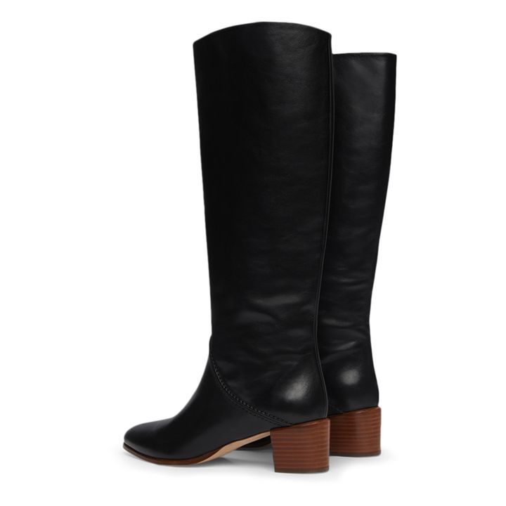 45 MM Leather Boots | Black- Product image n°4