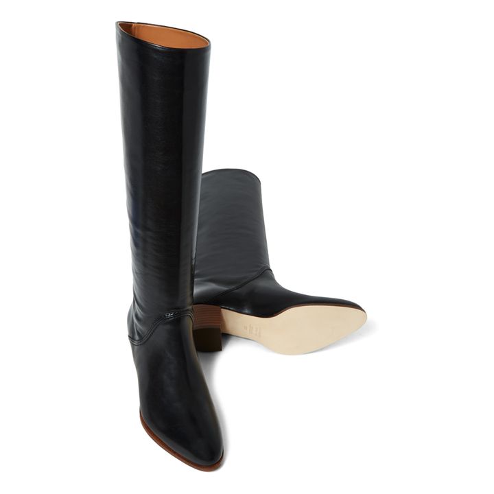 45 MM Leather Boots | Black- Product image n°5