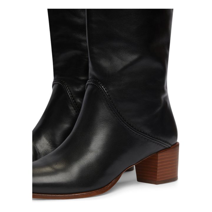 45 MM Leather Boots | Black- Product image n°6