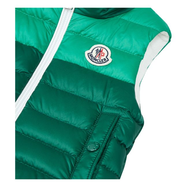 Chaqueta de plumón sin mangas Akinari | Verde bosque