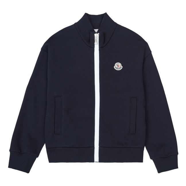 Zip-up Sweater | Navy blue