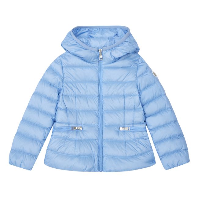 Liset Hooded Puffer Jacket | Azul Claro