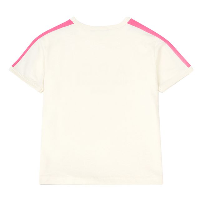 T-Shirt Tili Bio-Baumwolle naturweiß | Rosa