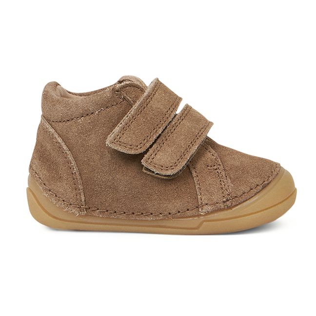 Mini Bootie Suede Velcro Sneakers | Brown