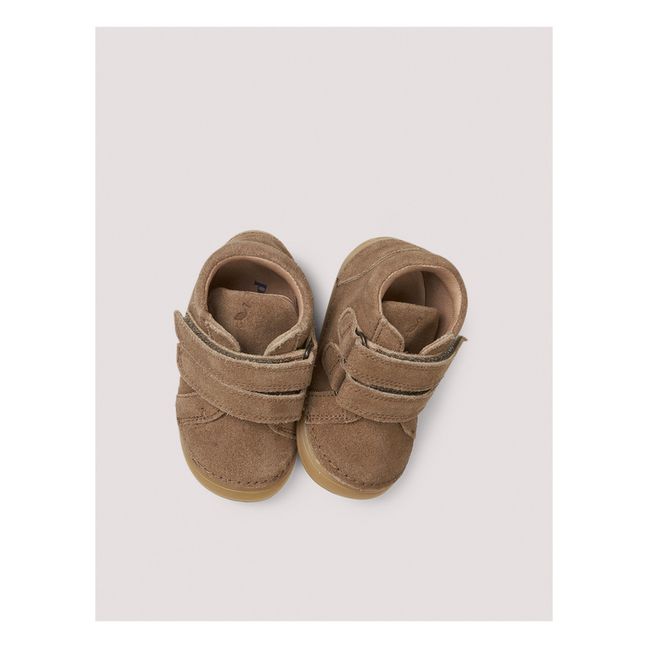 Zapatillas de ante con velcro Mini Bootie | Marrón