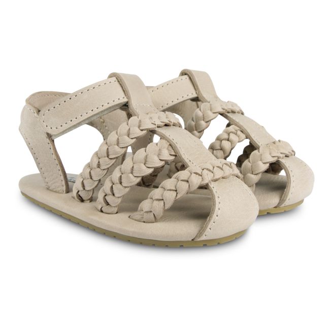 Pam Leather Sandals | Cremefarben