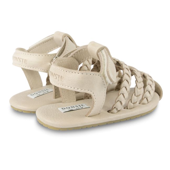 Pam Leather Sandals | Cremefarben