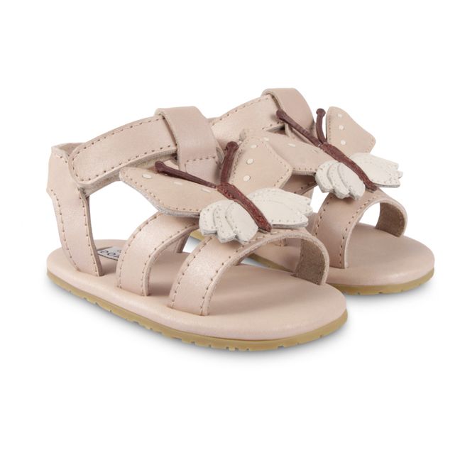 Tuti Sky Butterfly Leather Sandals | Pale pink
