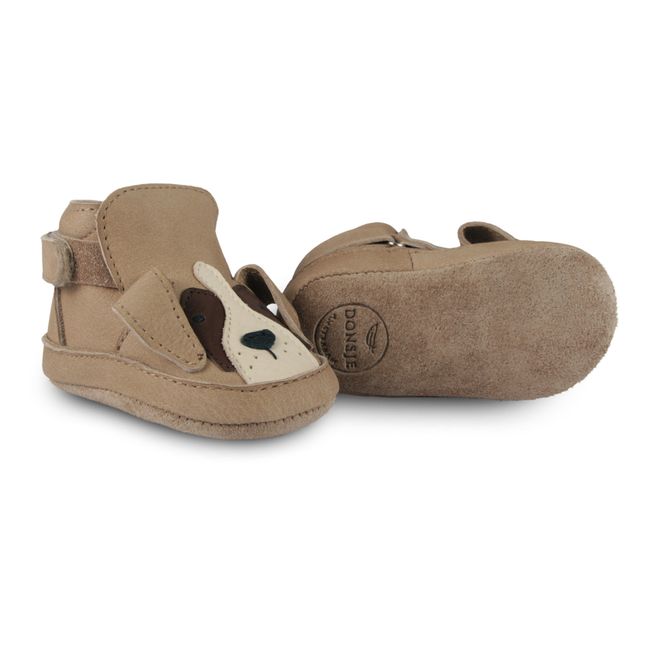 Chaussons Morris Saint Bernard Cuir | Marron