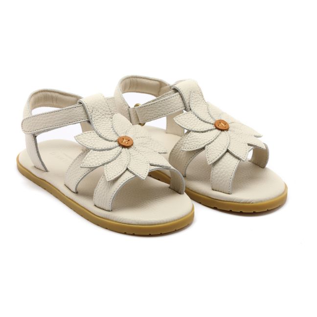 Sandales Iles Fields Marguerite Cuir | Crème