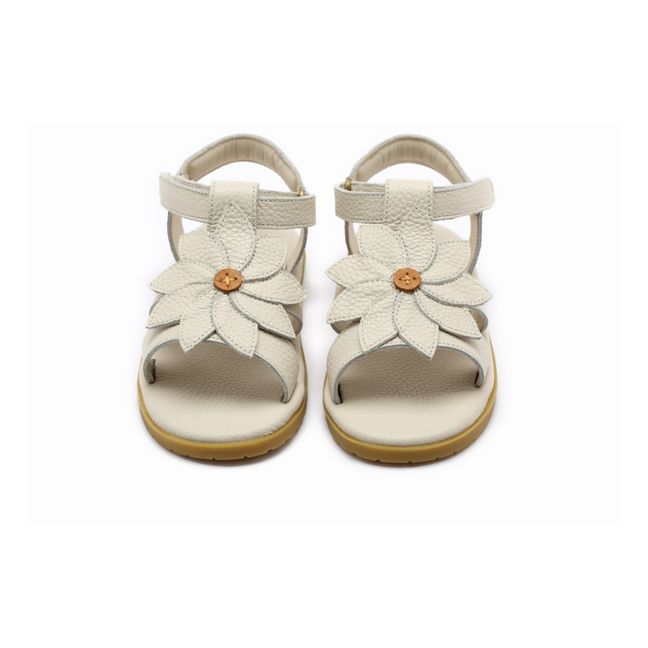 Sandales Iles Fields Marguerite Cuir | Crème
