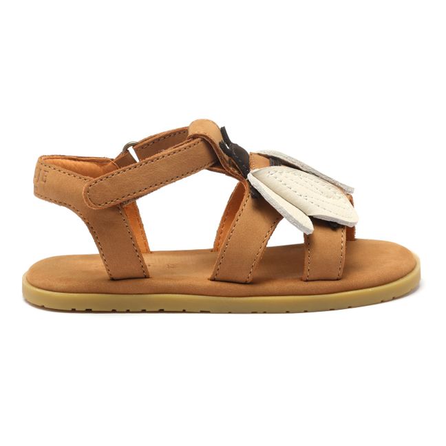 Sandales Iles Sky Abeille Cuir | Ocre