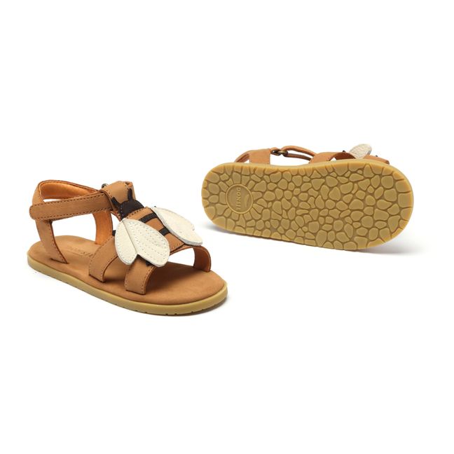 Sandales Iles Sky Abeille Cuir | Ocre