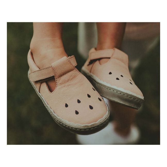 Zapatillas con velcro Bowi Sandía | Rosa Palo