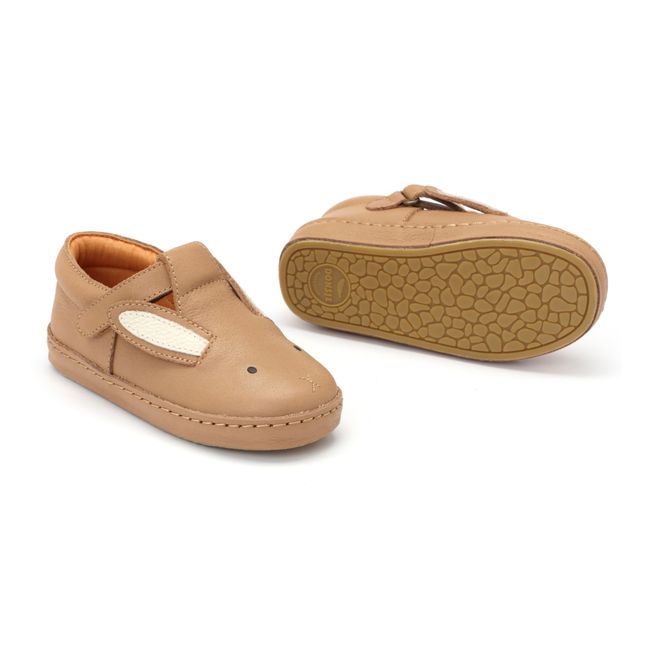 Xan Rabbit Velcro Sneakers | Beige