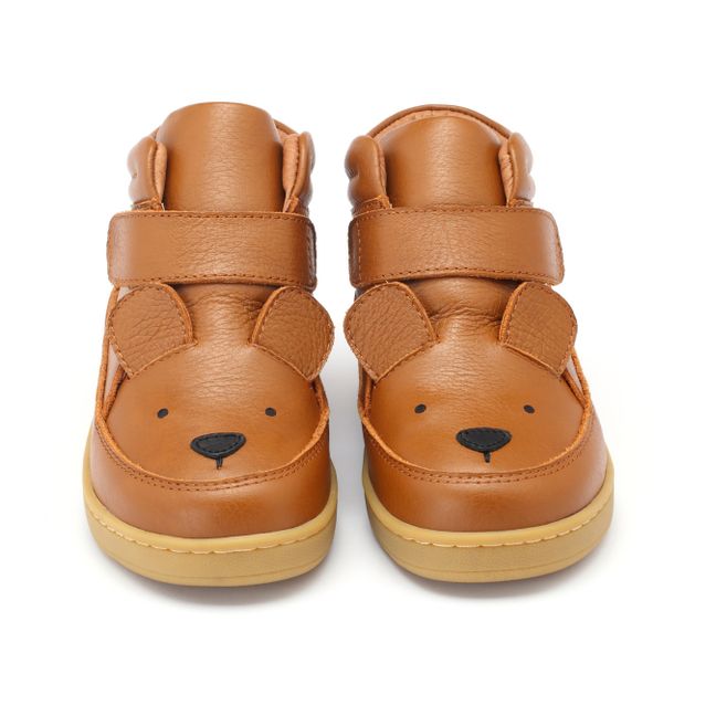 Mika Bear Velcro Sneakers | Cognac-Farbe