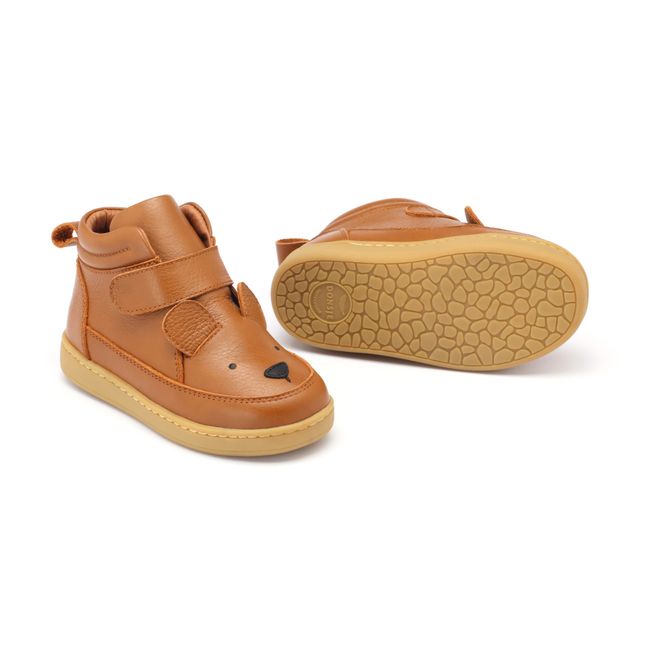Mika Bear Velcro Sneakers | Cognac-Farbe