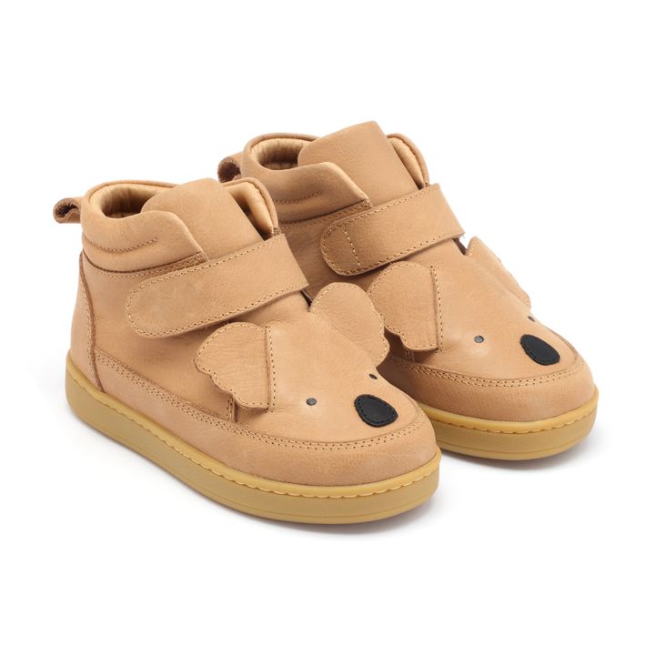 Mika Koala Velcro Sneakers | Crema- Immagine del prodotto n°0