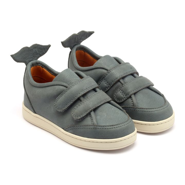 Rian Whale Velcro Sneakers | Blue- Product image n°0