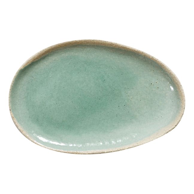 Mini plato ovalado Wabi | Verde