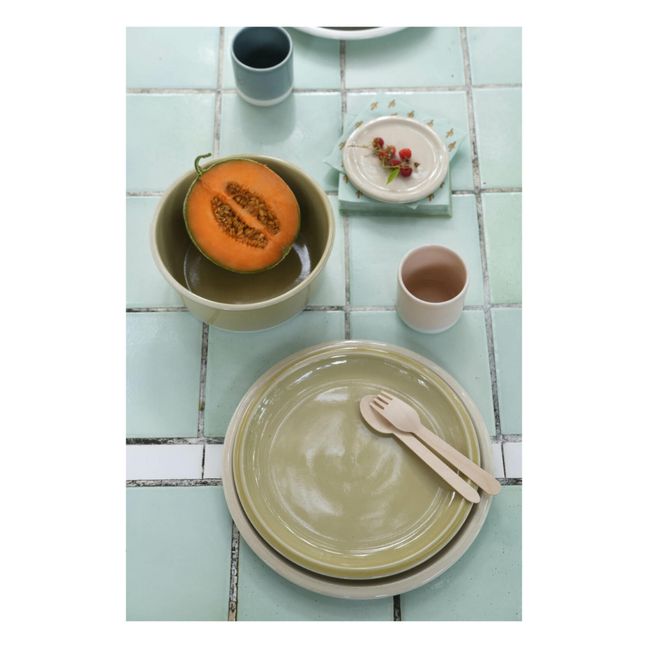 Cantine Plate | Green clay