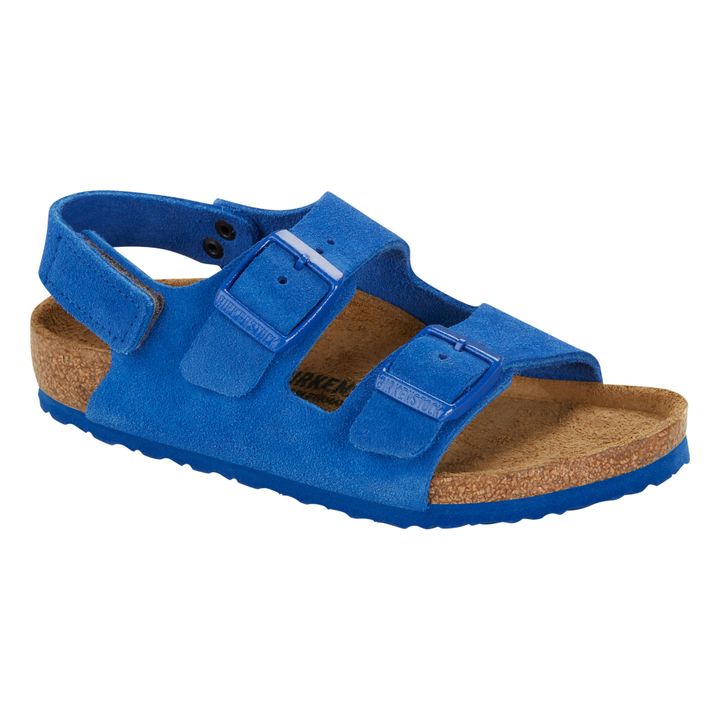 Milano Suede Velcro Sandals | Blau- Produktbild Nr. 0