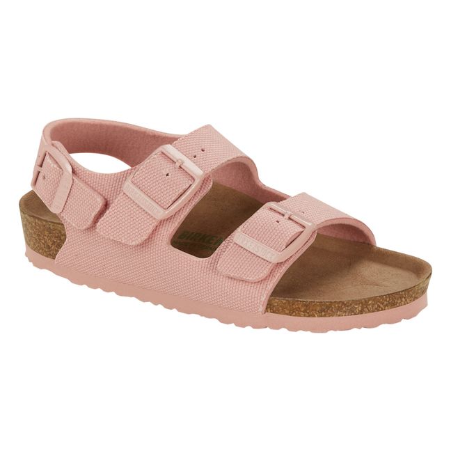 Milano Canvas Sandals | Pale pink