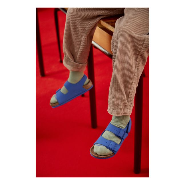 Milano Vegan Velcro Sandals | Azul