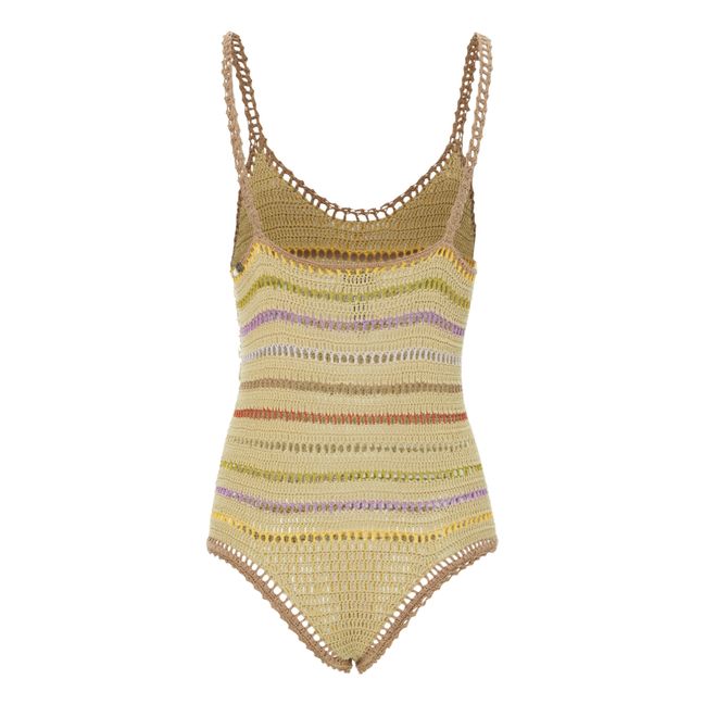 Maillot 1 Pièce Rahi Crochet | Taupe