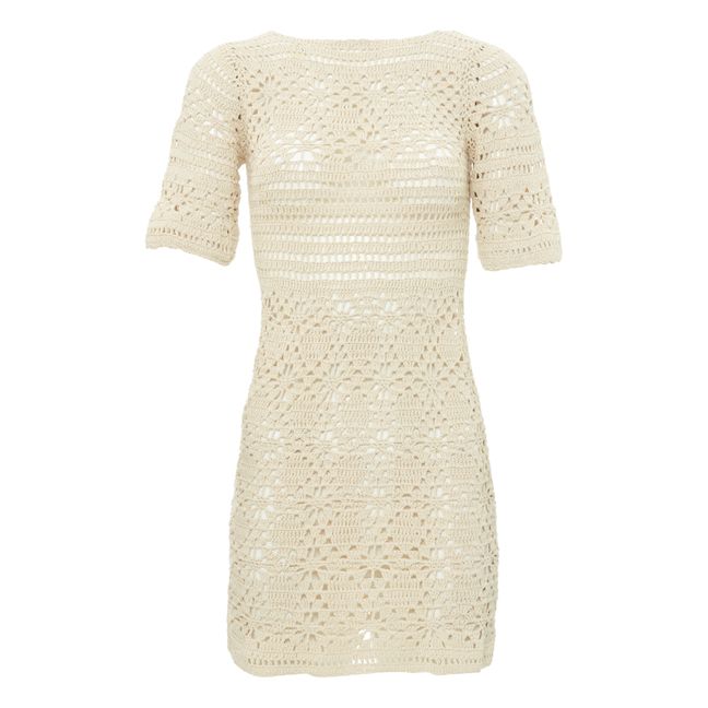 Robe Edith Crochet | Ivoire