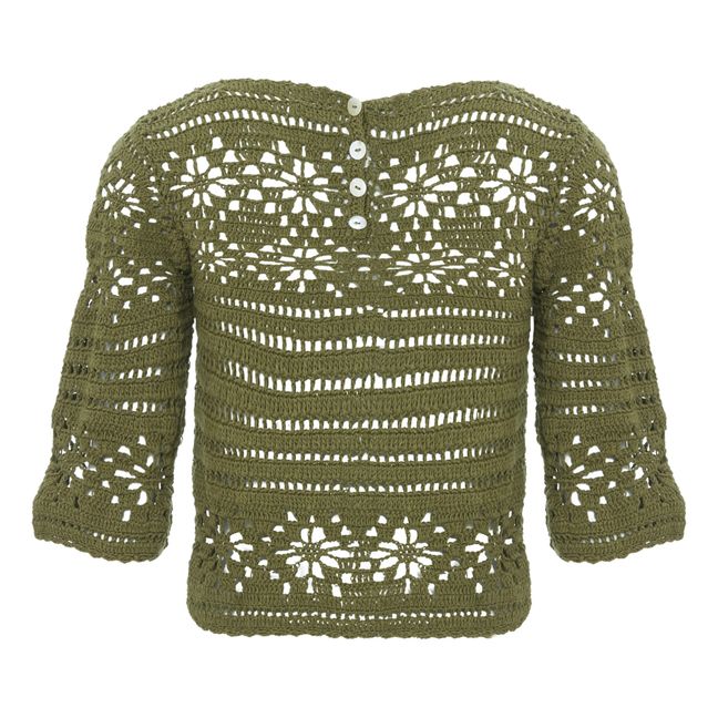 Top Edith Crochet | Vert