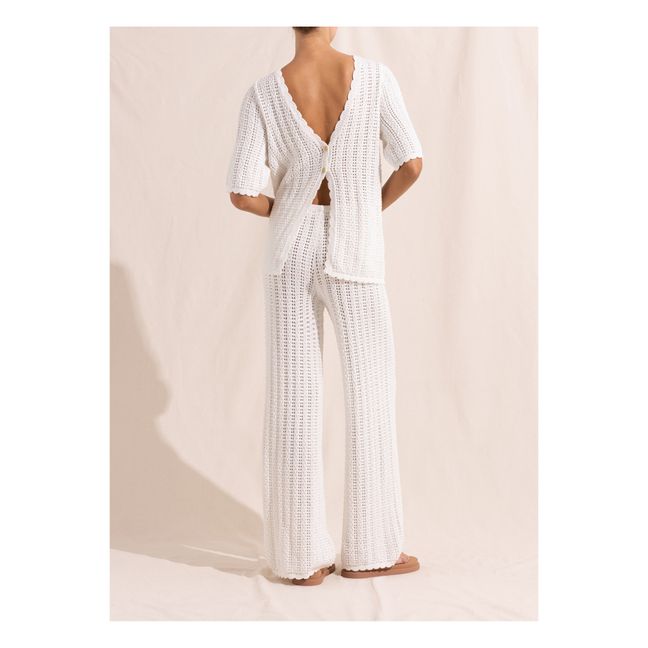 Crochet Trousers | Blanco Roto