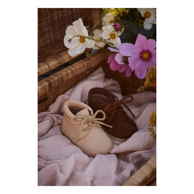 Zapatillas de ante Crib | Crema
