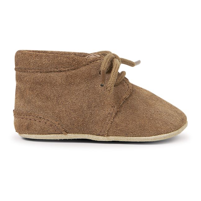 Crib Suede Slippers | Brown