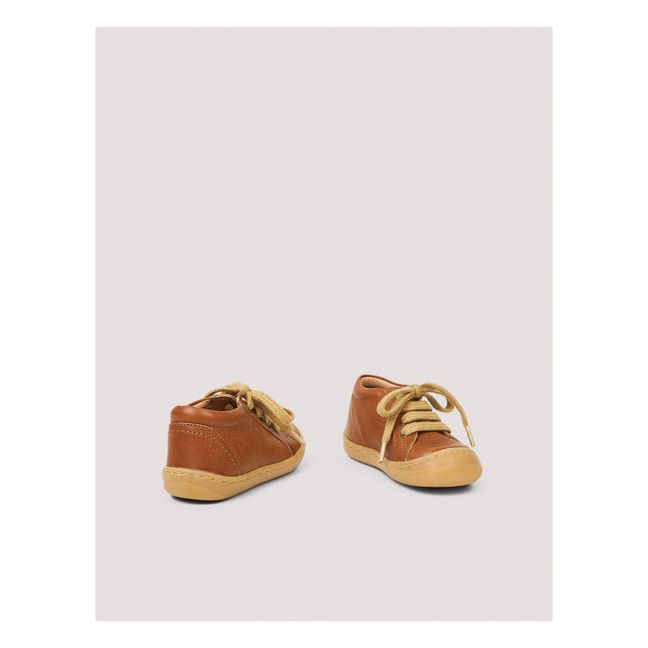 Everyday Lace Up Sneakers | Cognac