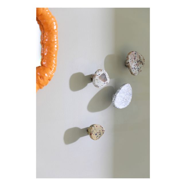 Rainbow Marble Residue Hook | Weiß